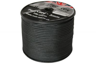 Web-Tex 100m ParaCord Reel (Black)