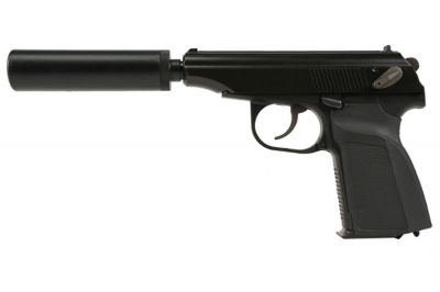 WE GBB Makarov 654K with Silencer (Black)