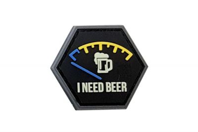 JTG I Need Beer PVC Patch (Glow)