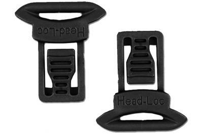 FMA Helmet Clips for Goggle & Mask Straps (Black)