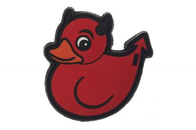 101 Inc PVC Velcro Patch "Devil Duck" (Red)