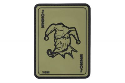 101 Inc PVC Velcro Patch "Joker" (Olive)