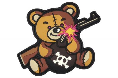 101 Inc PVC Velcro Patch "Terror Teddy" (Brown)