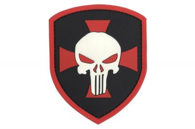 101 Inc PVC Velcro Patch "Punisher Shield"