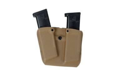 Kydex Double Mag Pouch for G17 (Coyote Brown)
