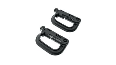 ZO Grimloc Carabiner (Pack of 2) (Black)