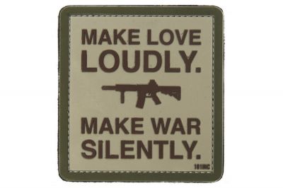 101 Inc PVC Velcro Patch "Make Love Loudly"
