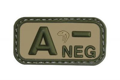Viper Velcro PVC Blood Group Patch A- (MultiCam)