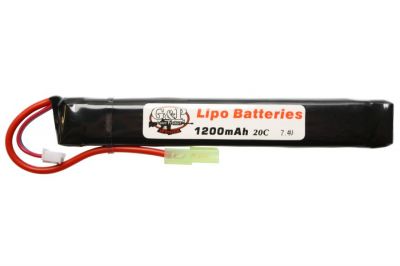 G&P 7.4v 1200mAh 30C LiPo Battery