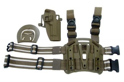 Weekend Warrior CQC Holster & Leg Platform for Beretta M92F (Coyote Tan)