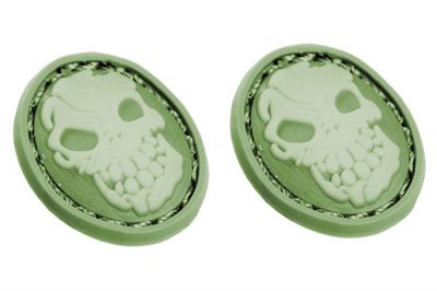 EB Velcro "Oval Skull" Mini Patch - Pack of Two