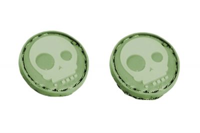 EB Velcro "Round Skull" Mini Patch - Pack of Two