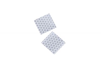 King Arms Reflective Velcro Helmet Tabs (Silver)