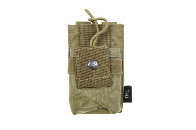 TMC MOLLE Short Radio Pouch (Khaki)