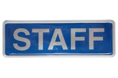 ZO VizMax Pro Reflective Staff Badge Small
